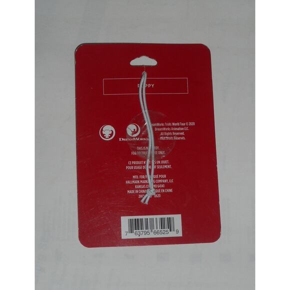 Poppy Troll World Tour Flat Enameled Metal Christmas Ornament by Hallmark - Picture 2 of 2